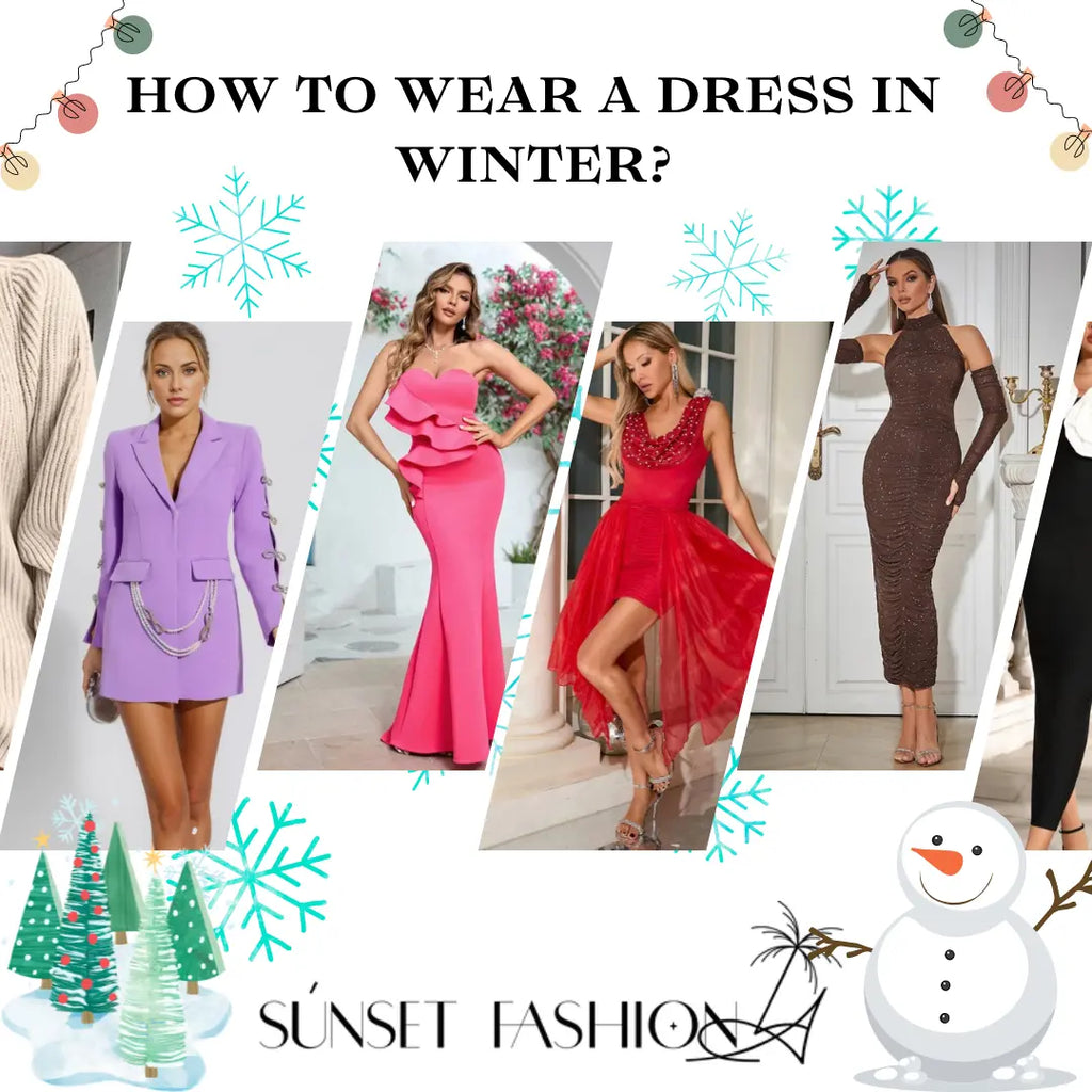 How to wear a dress in winter?