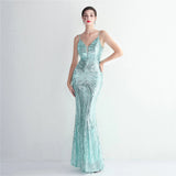 Arabella Sequin Mermaid Gown Dress