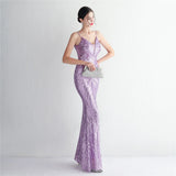 Arabella Sequin Mermaid Gown Dress