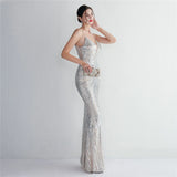 Arabella Sequin Mermaid Gown Dress