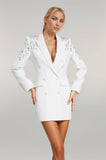 Beatrix Double Breasted Rhinestone Blazer Dress