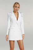 Beatrix Double Breasted Rhinestone Blazer Dress