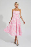 Cecilia Mesh Pink Floral Dress