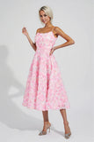 Cecilia Mesh Pink Floral Dress