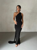 Galadriel One Shoulder Backless Gown Dress