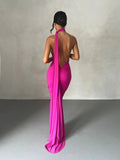 Galadriel One Shoulder Backless Gown Dress