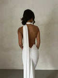 Galadriel One Shoulder Backless Gown Dress