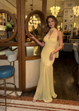 Tatti Mesh Halter Gown Dress