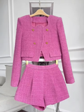 Jamie Pink Woolen Two Piece Set