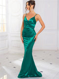 Kaia Satin Backless Gown Dress
