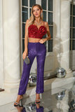 Nerys Sequin Top and Pants Two Piece Set