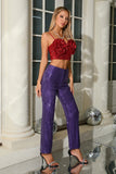 Nerys Sequin Top and Pants Two Piece Set