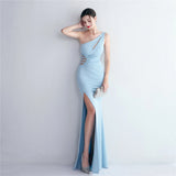 Raquel One Shoulder Cut Out Gown Dress