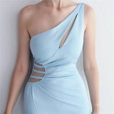Raquel One Shoulder Cut Out Gown Dress