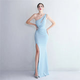 Raquel One Shoulder Cut Out Gown Dress