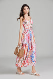 Sussane Summer Floral Belted Maxi Dress