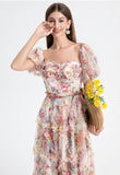 Elyse Summer Holiday Ruffles Dress