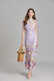 Emy Summer Flower Embroidered Lace Dress