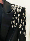 Beatrix Double Breasted Rhinestone Blazer Dress