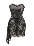 Kehlani Strapless Lace Corset Dress