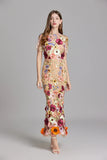 Emy Summer Flower Embroidered Lace Dress