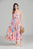 Sussane Summer Floral Belted Maxi Dress