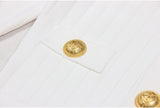 Vida V-neck Knit Cardigan with Gold Buttons