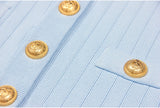 Vida V-neck Knit Cardigan with Gold Buttons