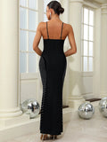 Dolly Bandage Rhinestone Gown Dress