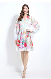 Shea Floral Long Sleeve Summer Dress