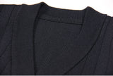 Vida V-neck Knit Cardigan with Gold Buttons