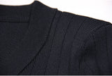 Vida V-neck Knit Cardigan with Gold Buttons