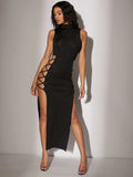 Addicted to You Lace Up Cut Out Baddie Dress