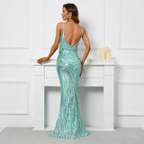 Arabella Sequin Mermaid Gown Dress - SunsetFashionLA