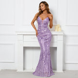 Arabella Sequin Mermaid Gown Dress - SunsetFashionLA