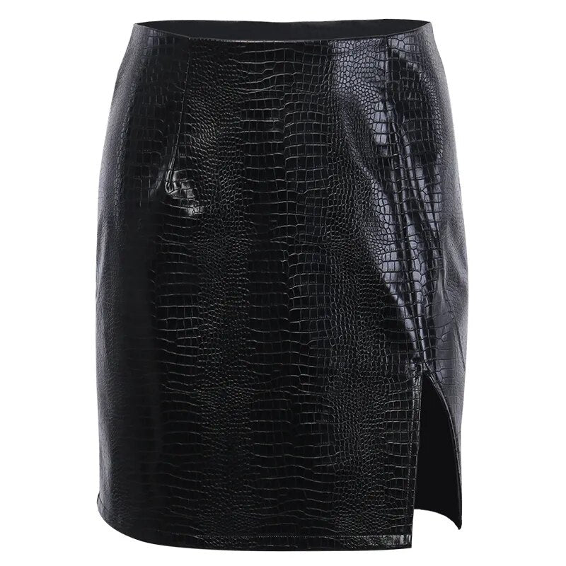 Brianna Vegan Leather Skirt - SunsetFashionLA