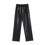 Brigitta High Waist Vegan Leather Pants - SunsetFashionLA
