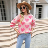 Calliope Heart Love Knit Sweater - SunsetFashionLA