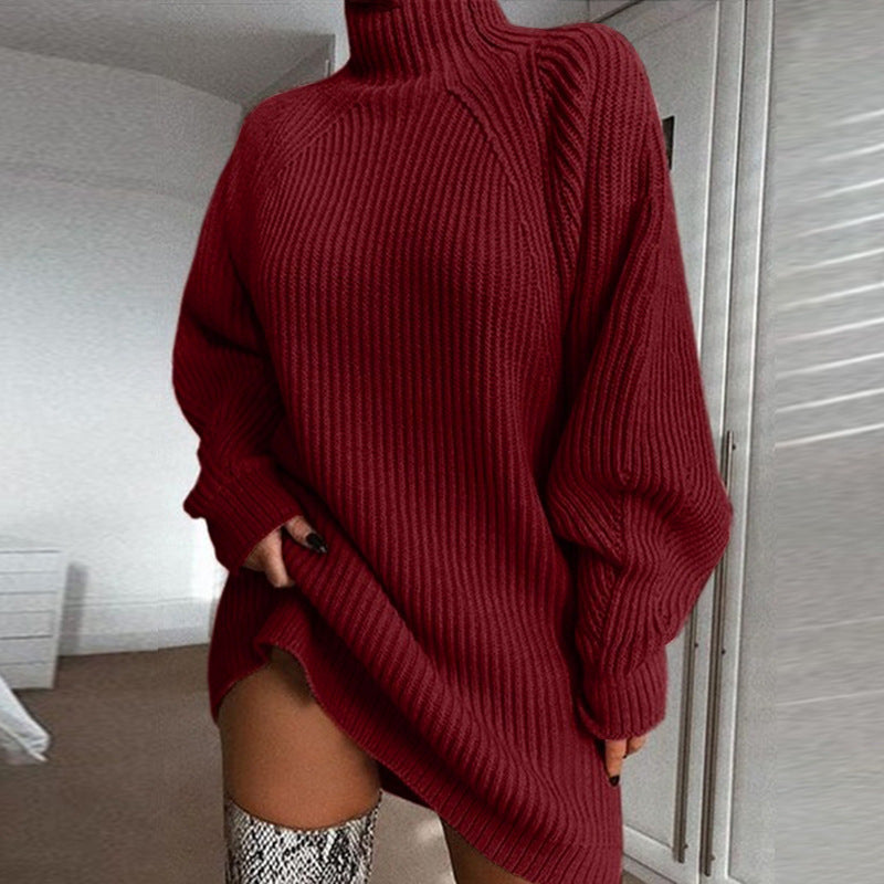 Red - Cece Knit Sweater Dress SunsetFashionLA Red - Cece Knit Sweater Dress SunsetFashionLA