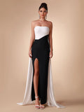 Celine Bandage Bow Gown Dress - SunsetFashionLA