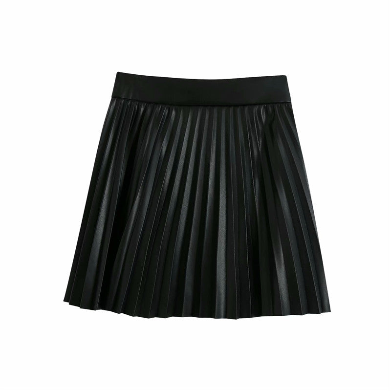 Ciara Vegan Leather Skirt - SunsetFashionLA