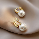 Coney Imitation Pearl Earrings