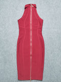 Damara Elegant Bodycon Bandage Dress - SunsetFashionLA