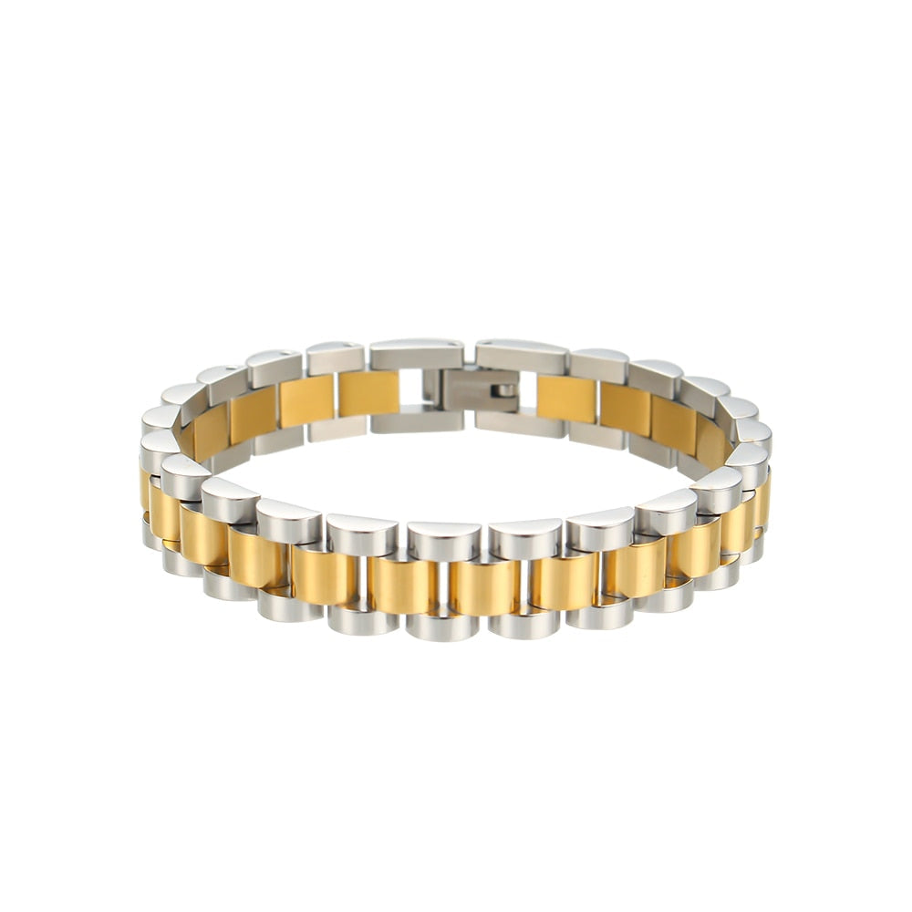 Gold Plated Wristband Bracelet - SunsetFashionLA