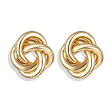 Gold Stud Earrings - SunsetFashionLA