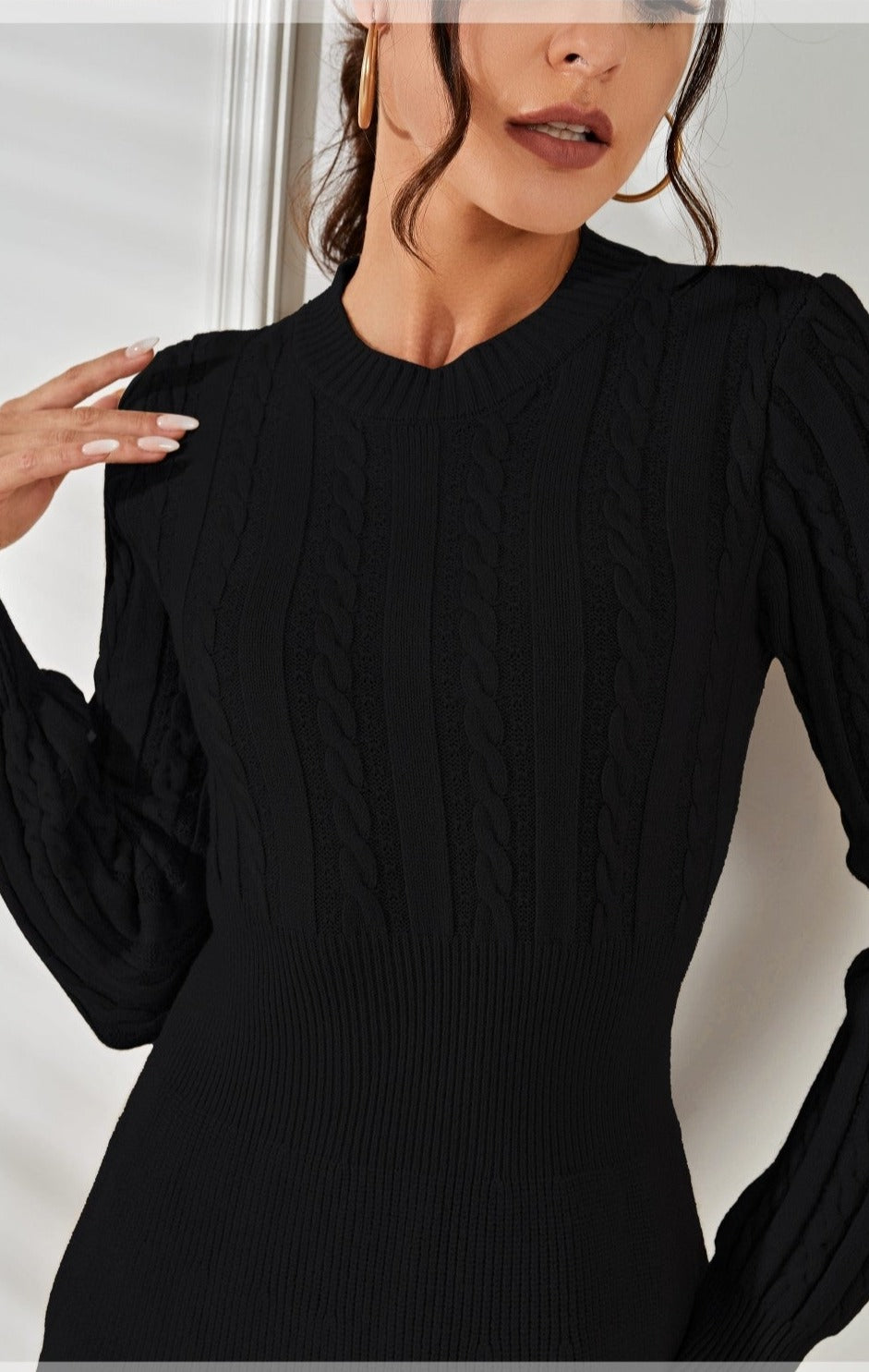 Isarra Knit Sweater Dress - SunsetFashionLA