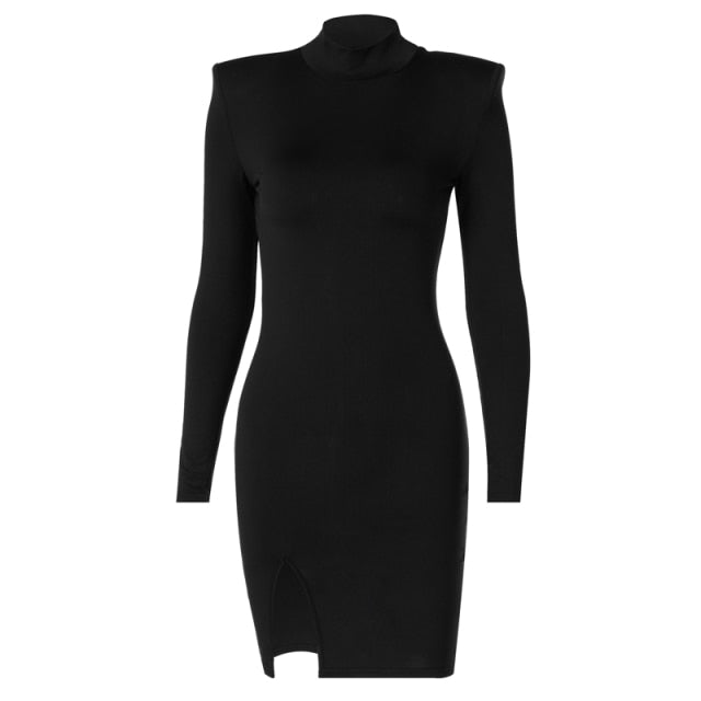 Black - Juniper Long Sleeve Bodycon Dress SunsetFashionLA Black - Juniper Long Sleeve Bodycon Dress SunsetFashionLA