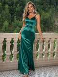 Kaia Satin Backless Gown Dress - SunsetFashionLA