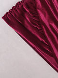 Kilby Off Shoulder Velvet Dress - SunsetFashionLA