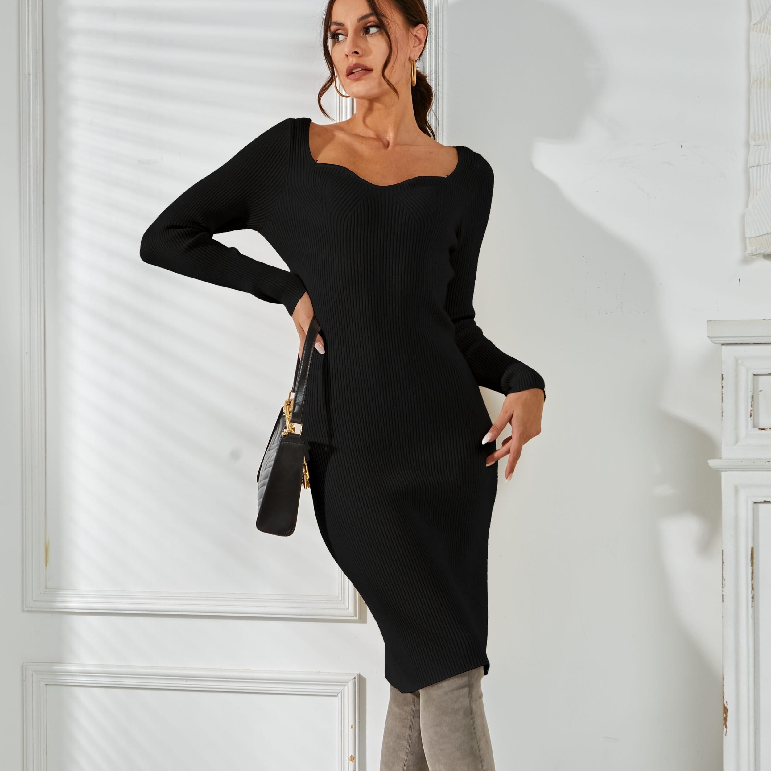 Lyla Knit Sweater Dress - SunsetFashionLA